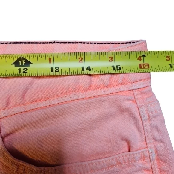 Tommy Hilfiger 8 Pink Skinny Ankle Crop Bottom Zip Jeans - Picture 8 of 8